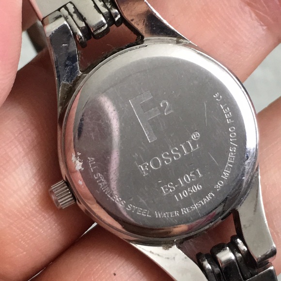 🖤FOSSIL silver & blue watch - Picture 10 of 15